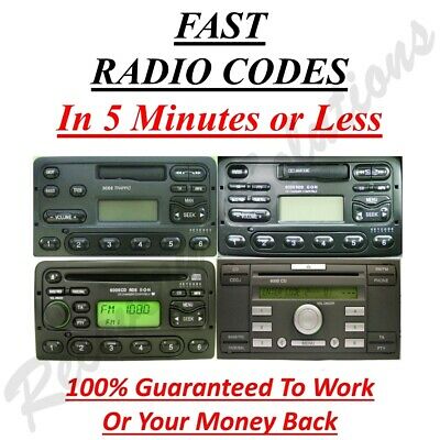 ford radio codes list